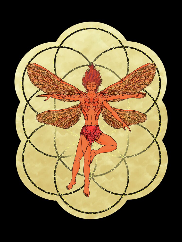 Vitruvian Sprite - Ember by joshwarrenart