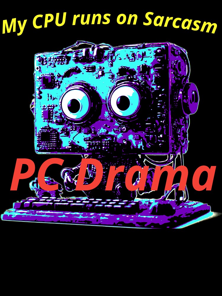 CPU Sarcasm, a funny computer gift, for the geek and computer lover by PiperParrot