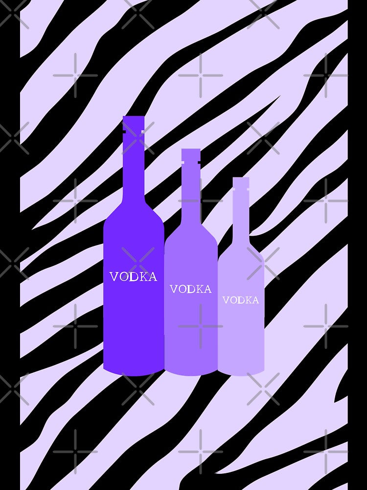 purple alc bottles zebra print by SUUSCK ★