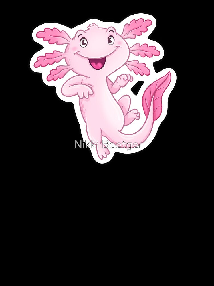 Cute Axolotl by Nikki Boetger