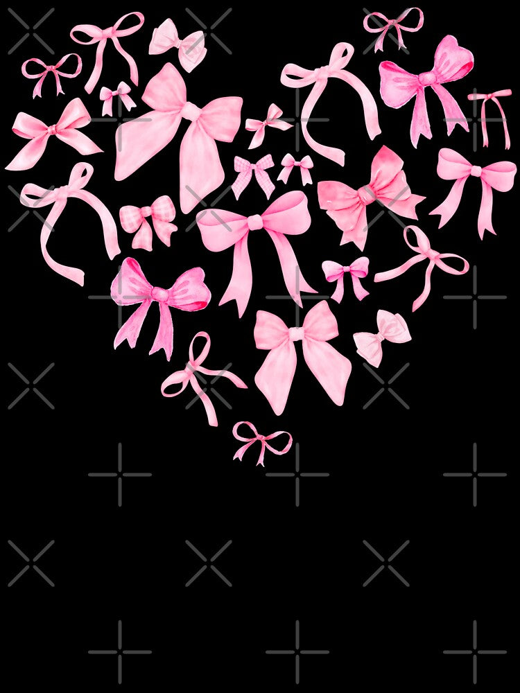 Coquette Bows Heart by Caring Hearts