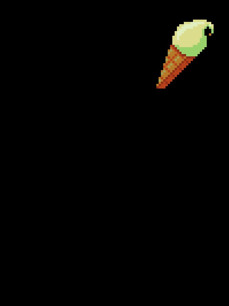 Pixel Soft Served Ice Cream - pixel food art by LittleFoodShop