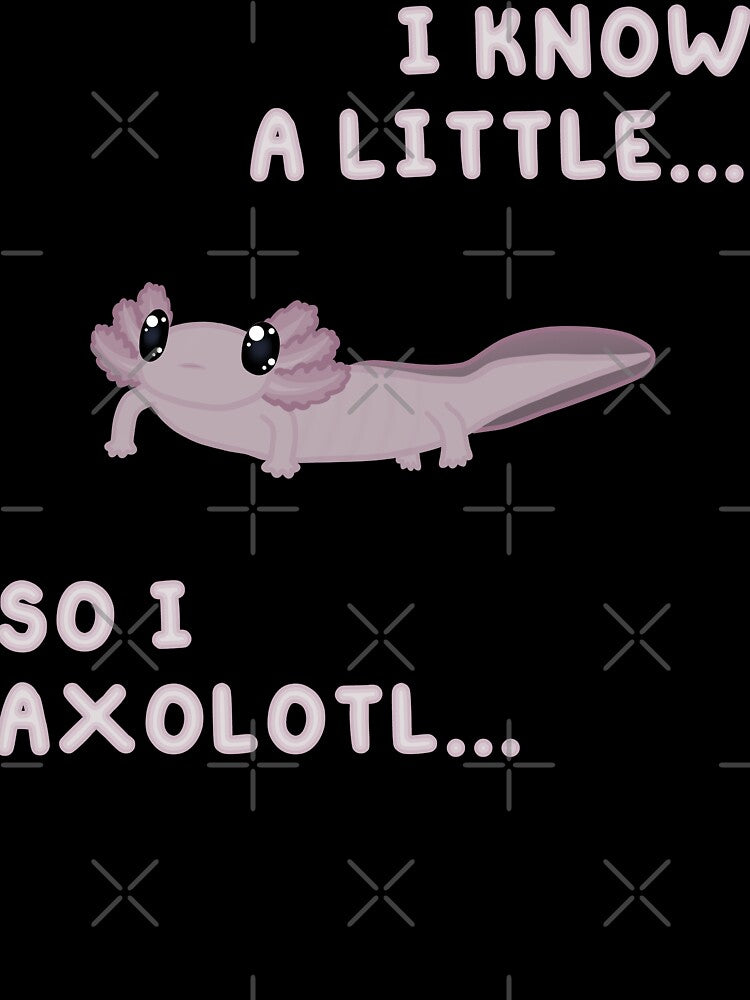 Know A Little Axolotl (In Yellow) by Creepy-Cutesie