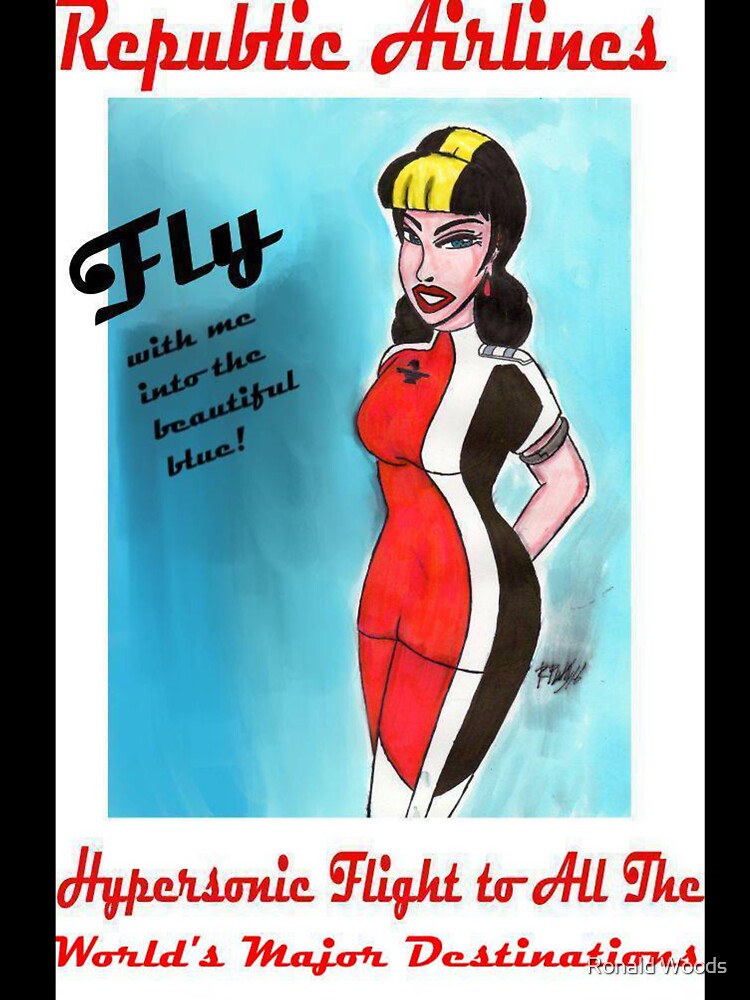 Barabera of Republic Airlines by Ronald Woods