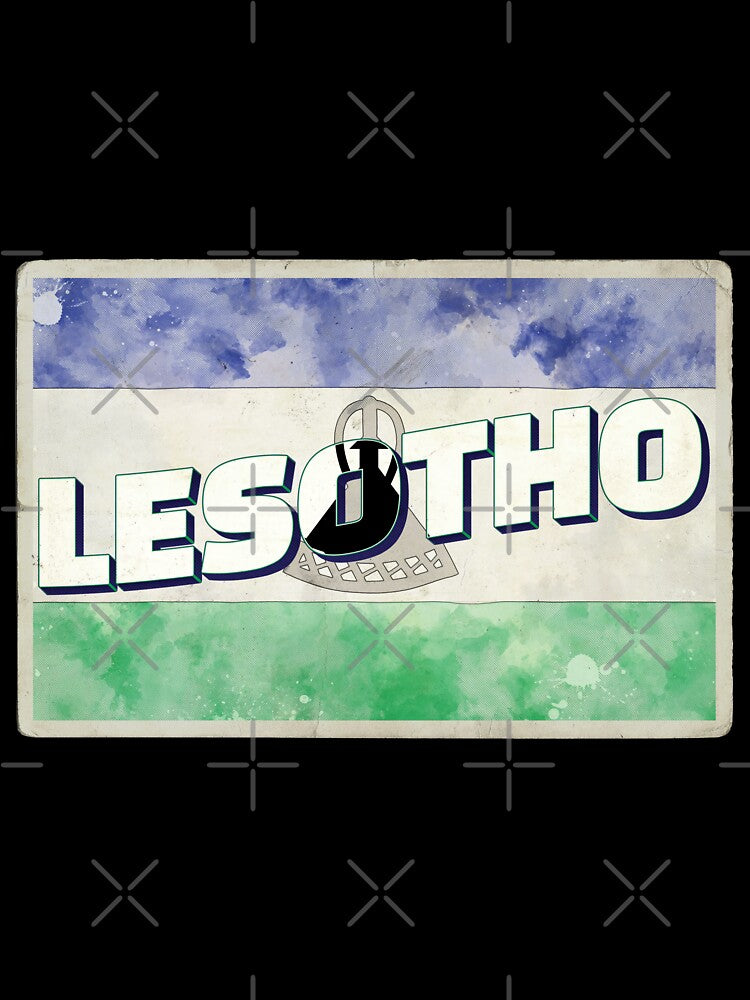 Lesotho Vintage style retro souvenir by DeveloperProp0