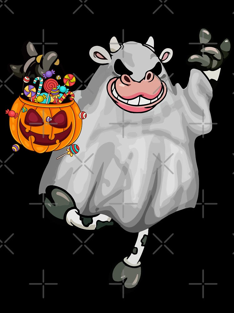 Funny Ghost Cow Halloween Costume by reginaturner