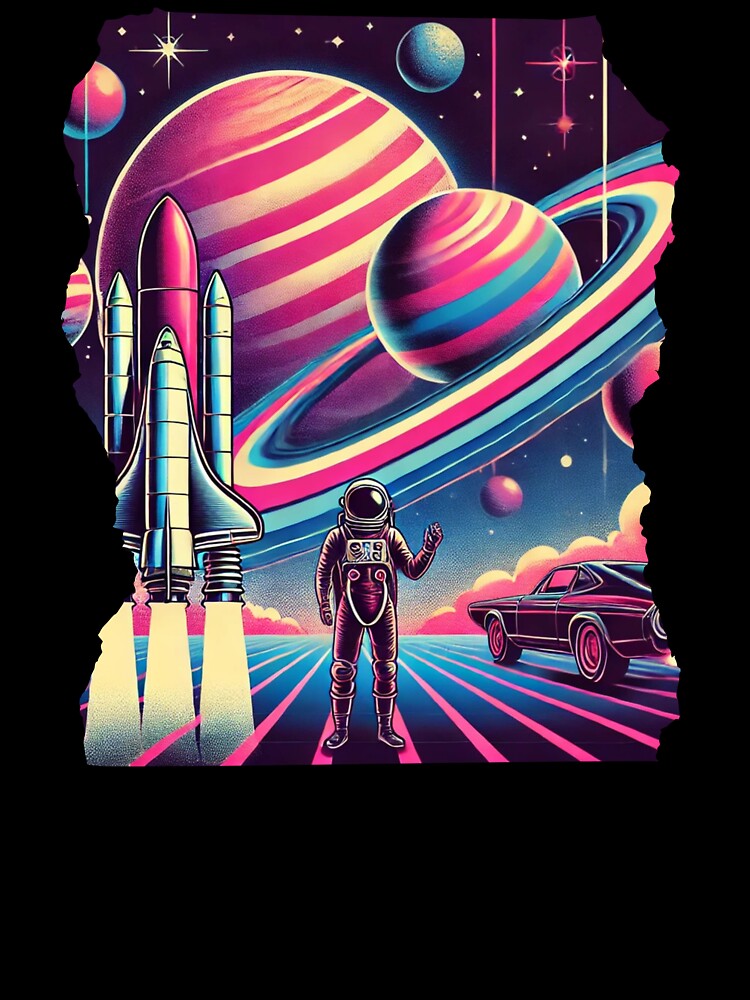 Cosmic Odyssey: Retro-Future Voyage by SparrowTrend