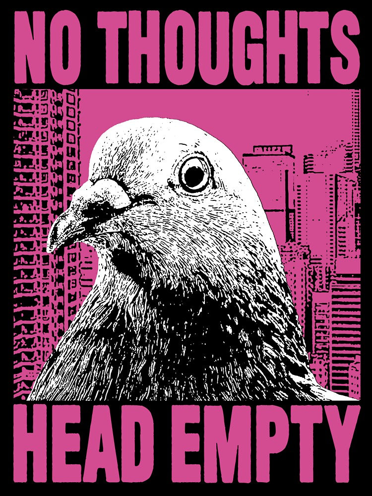 No Thoughts Head Empty Pigeon by VintageMedatsu