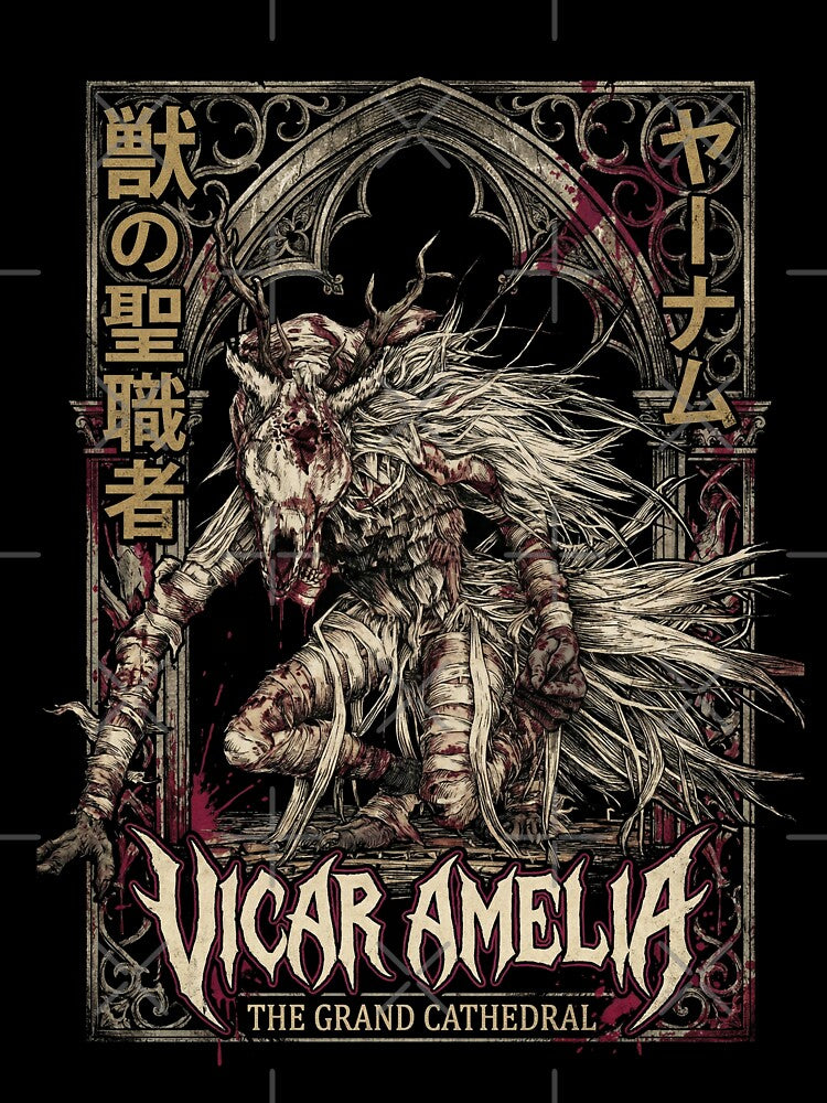 Amelia Vicar Cleric Beast Transformation Moonlight Cathedral Gothic Horror Fan Art Portrait by Senpaiwaves