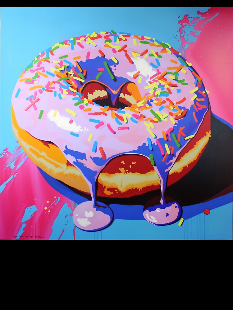 Iced Donut Pop Art 2 by AstroRisq
