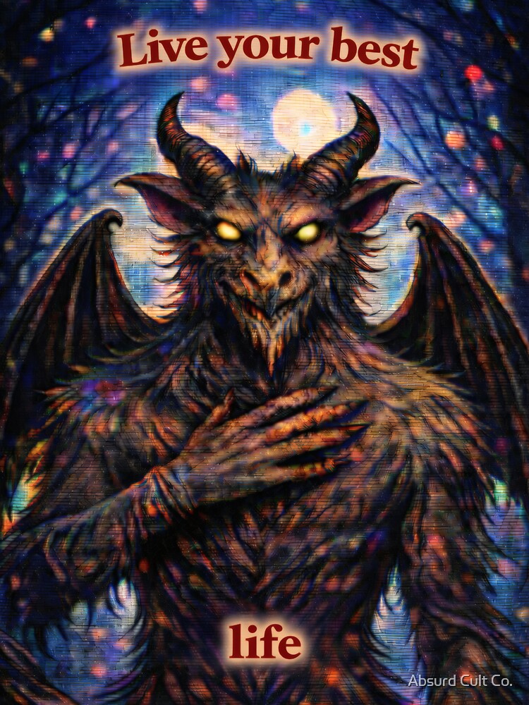 Jersey Devil – "Live Your Best Life" – Cursed Affirmation by Absurd Cult Co.