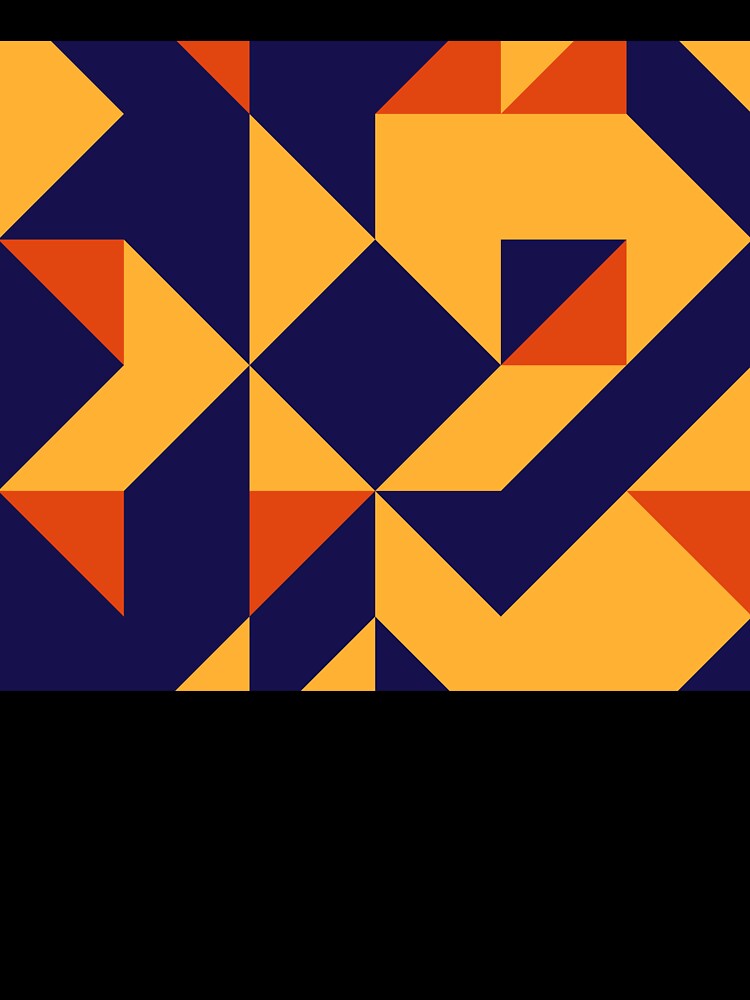 Blue, Yellow and Orange Abstract - Pattern by Designs2Excite
