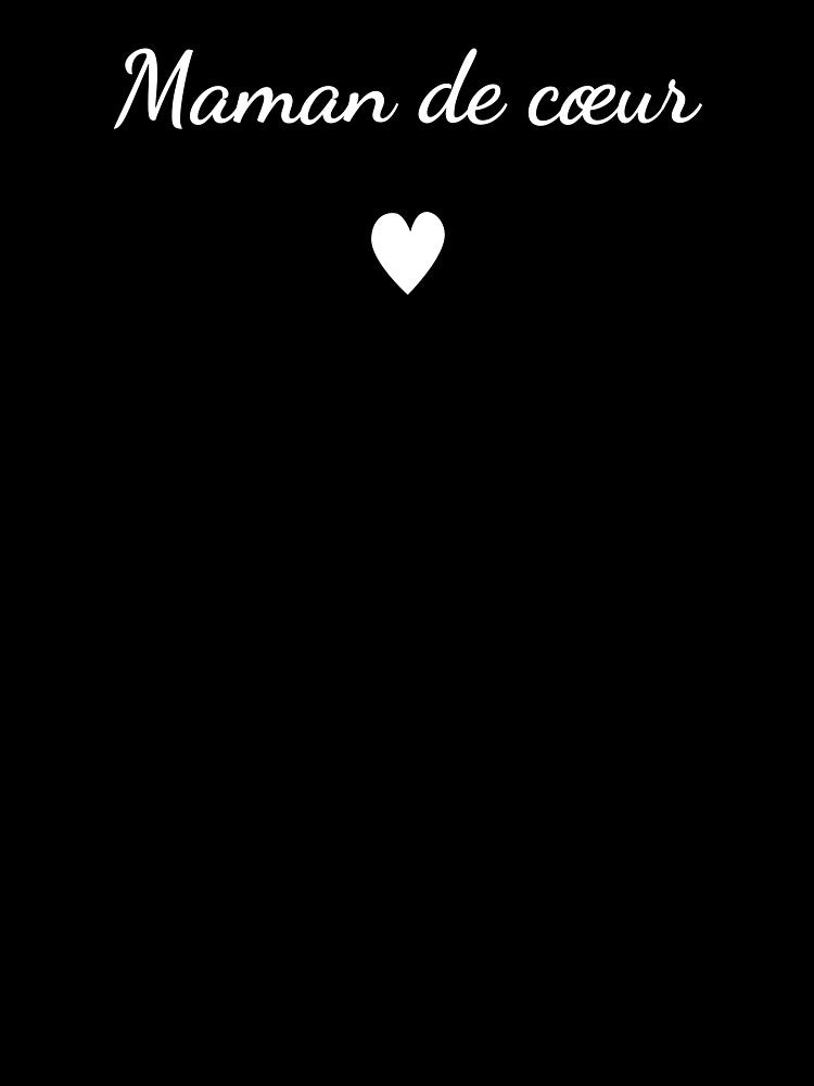 Maman de Coeur - Heart Mom French Script Design by France 27