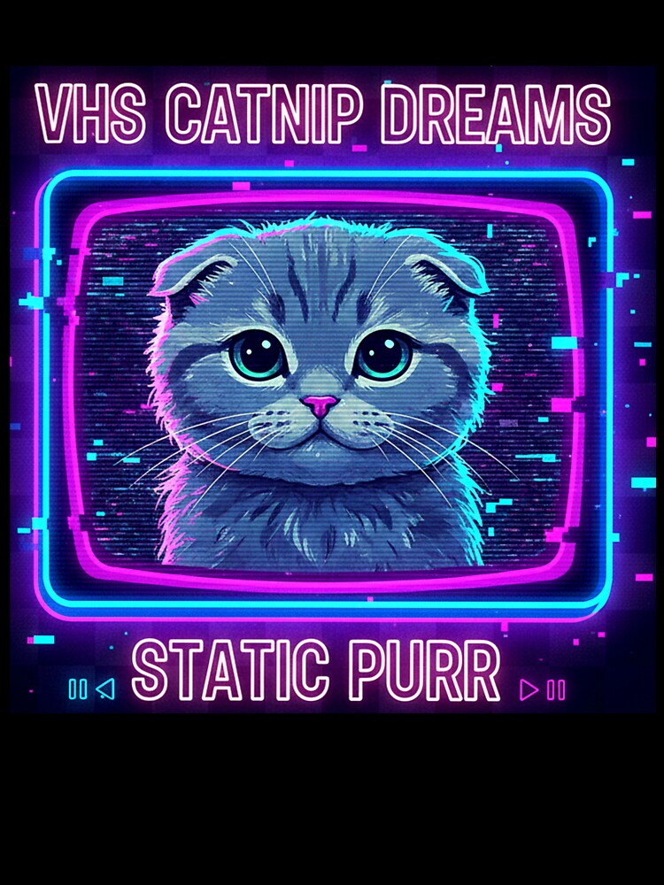 Scottish Fold in VHS Glitch by Dogandesighn