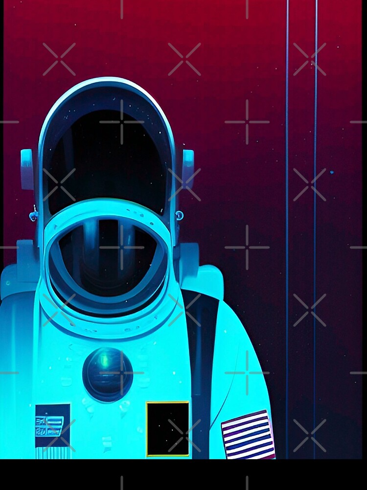 Space traveler vector graphics retro futurism by Neo-Expression