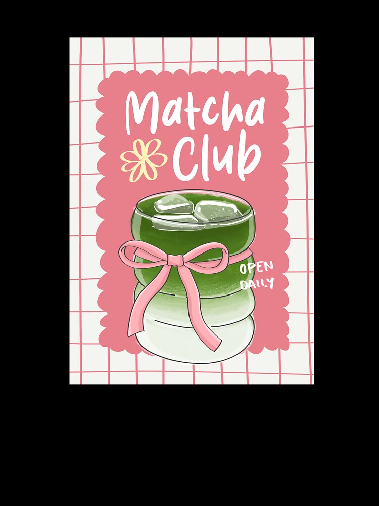 Matcha Club Era Girlie Clipart Sticker Print by NixDigitalStudio