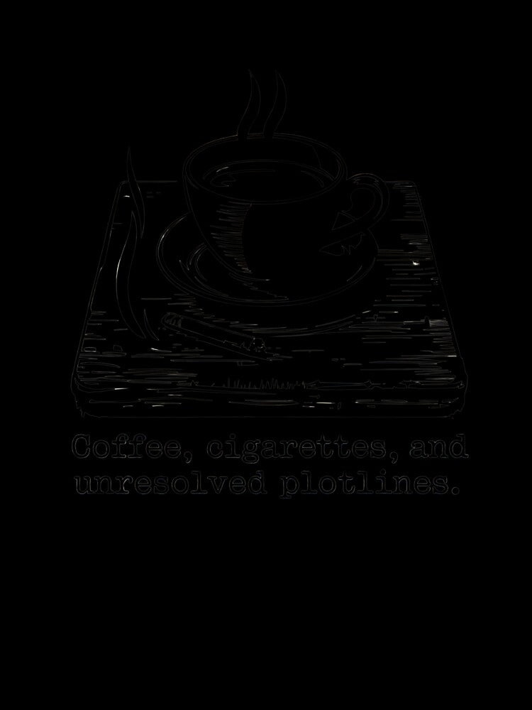 Coffee, cigarettes, and unresolved plotlines classic noir film by CogniCraft