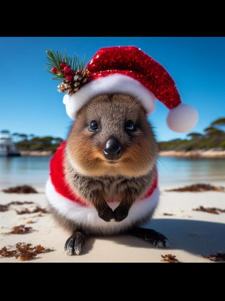 Santa Quokka 1 by Sybille-Yates