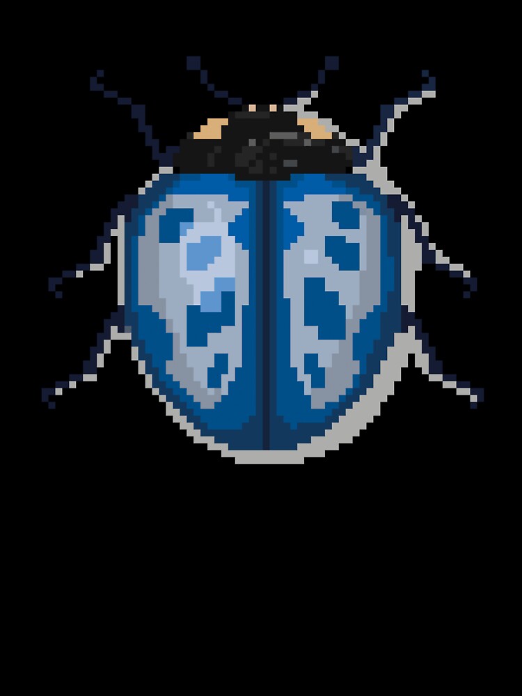 Pixel art beetle nº 041 by Kanistamps
