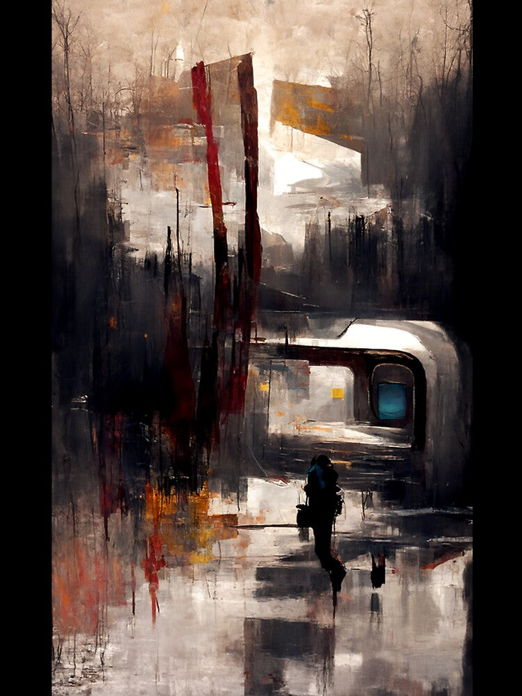 AI Art | Abstract Painting of Quiet Quitting #4 by aiart0711