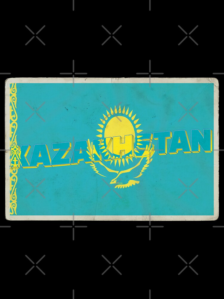 Kazakhstan Vintage style retro souvenir by DeveloperProp0