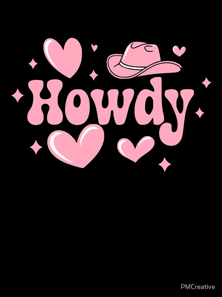 Howdy! Pink Howdy Cowboy Hat by PMCreative
