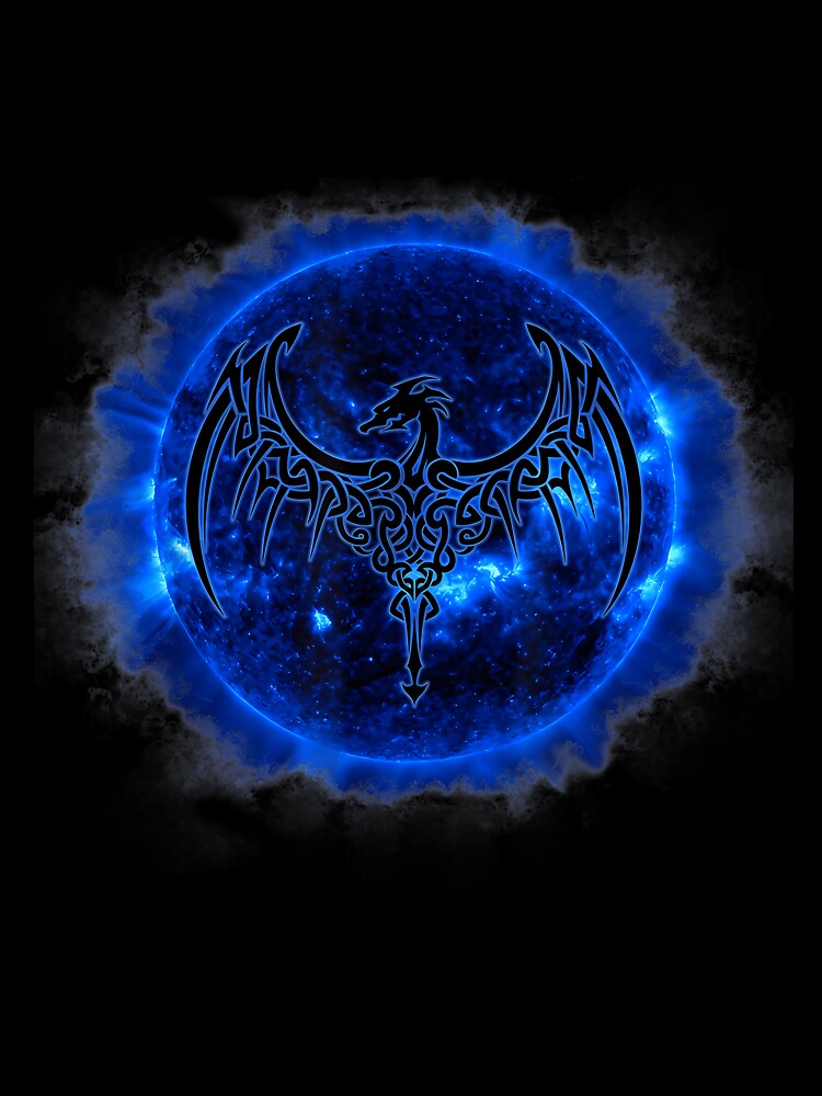 Celtic Dragon Blue Sun T Shirt Tattoo by GabrielaPeterse