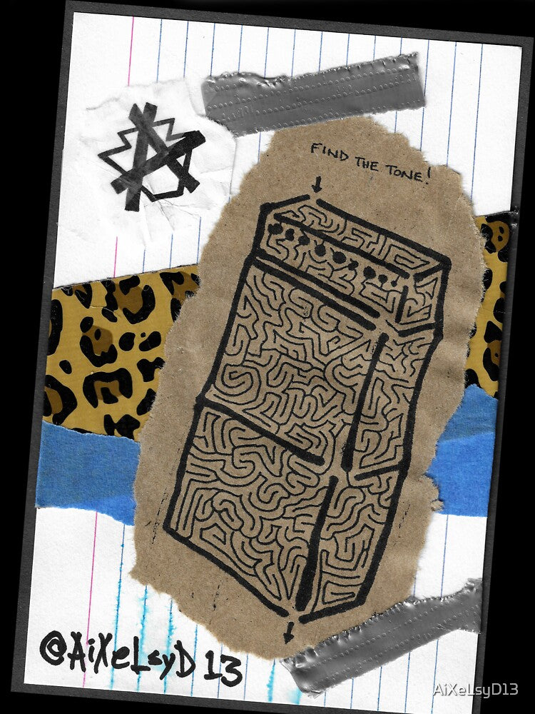 Find the tone! Guitar amp stack maze collage. by AiXeLsyD13