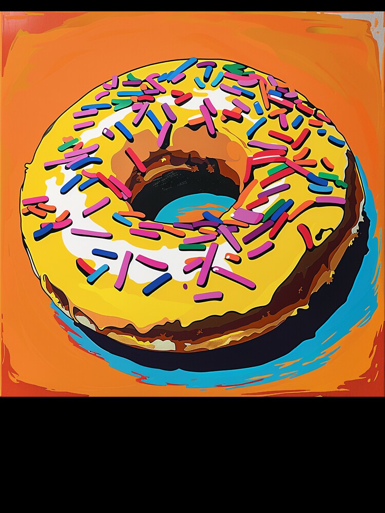 Iced Donut Pop Art 5 by AstroRisq