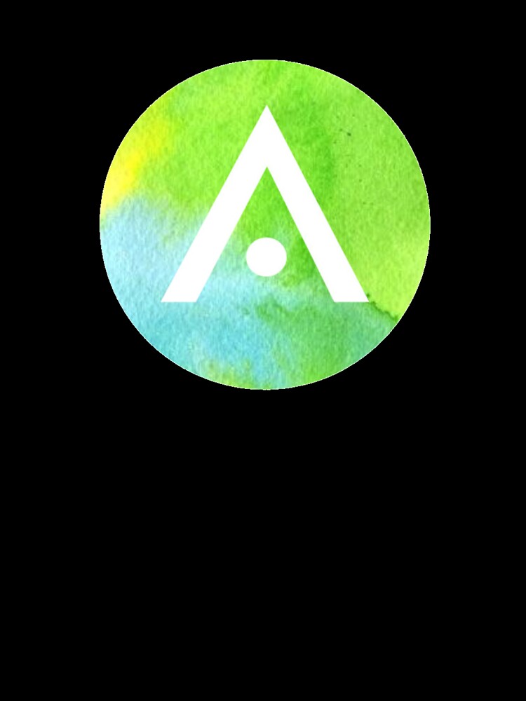 Green and Blue Watercolor Aveda Logo by Dalaura