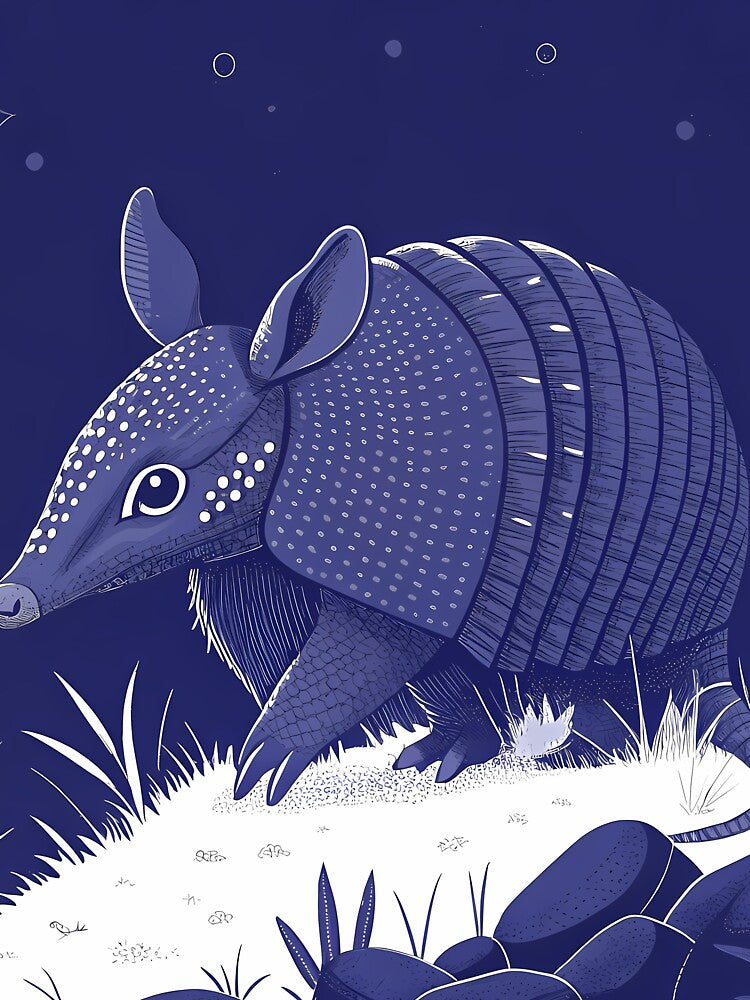 Blue Wildlife Illustrations Animal Art Nature Creature by ART ATTACK ZONE