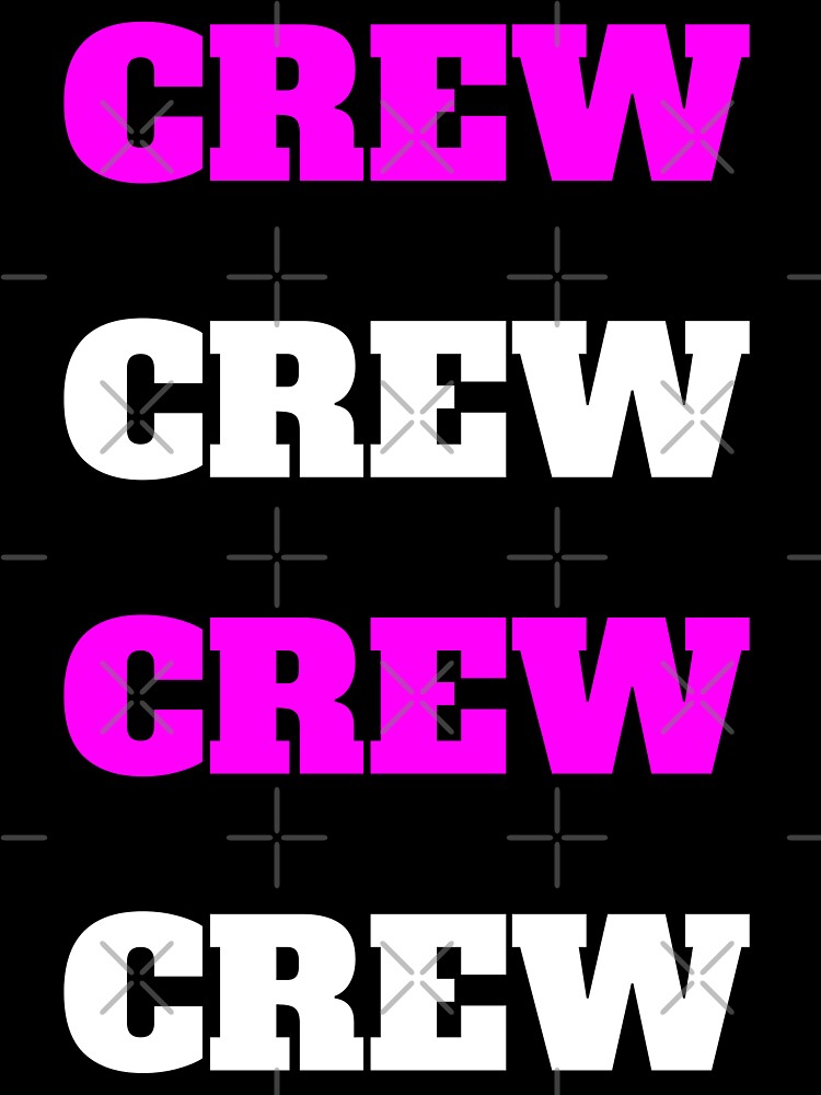 Crew Crew pink white black for T Shirt and more  Flight Crew Pilot First Officer Skygirl Flight Attendant Stewardess by AviationArtists