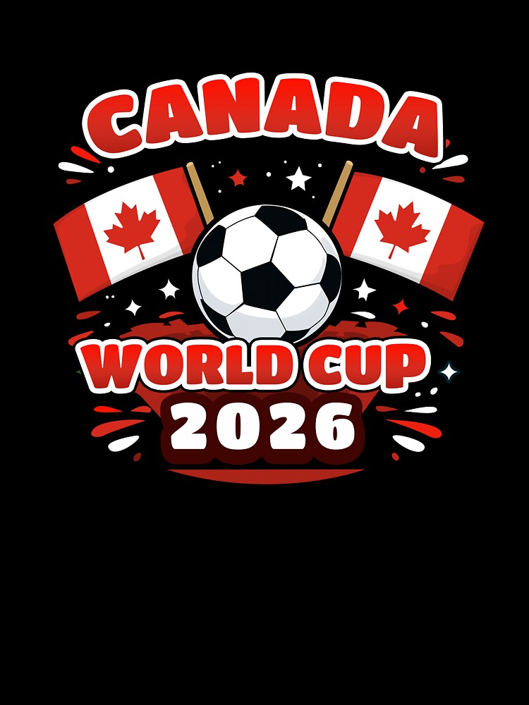 Canada World Cup 2026 Shield  Minimal Football T-Shirt Design by Ramkumar2025