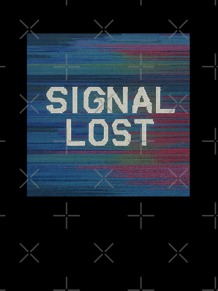 SIGNAL LOST – Static CRT Glitch Art by Nuvijo