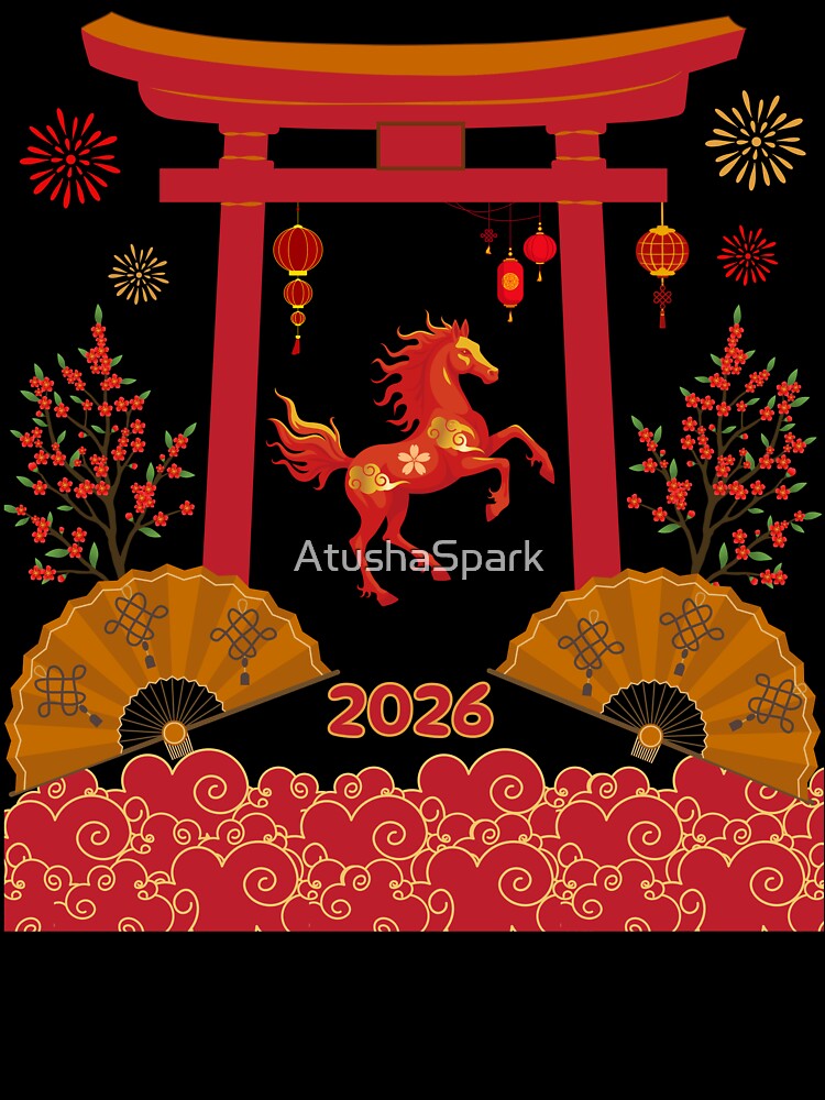 Year of The Fire Horse - Chinese New Year Colorful Celebration by AtushaSpark