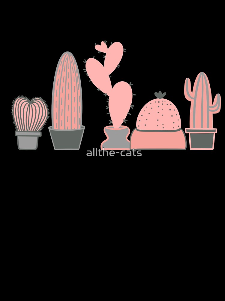 Pretty in Pink Cactus Set by allthe-cats