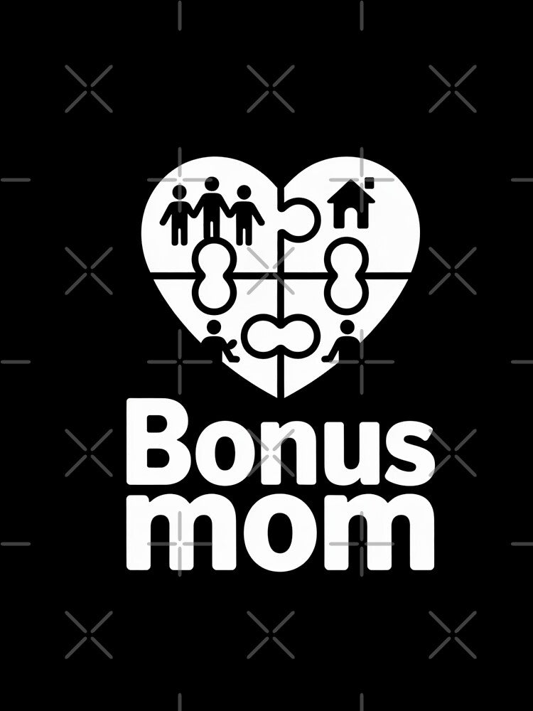 Bonus Mom Heart Design - Modern Step Family Love by Reichcorp