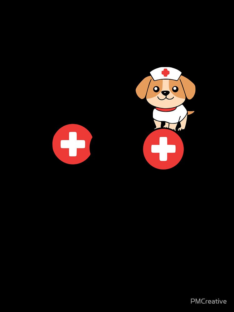 Trust Me Im A Dogtor! Cute Dog Nurse Pun by PMCreative