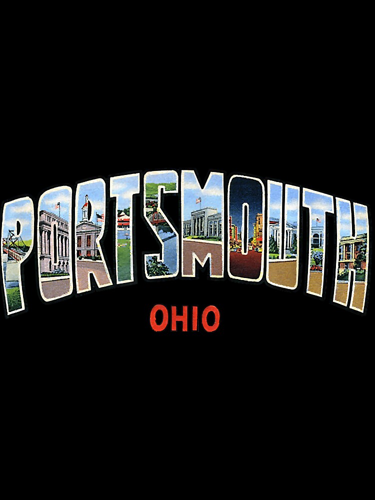 Portsmouth Ohio OH USA Vintage Retro Souvenir by MartMcconnell