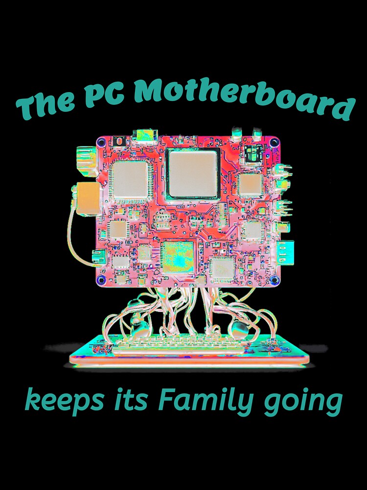 Motherboard, the Heart of the Computer, a funny gift, for the computer lover by PiperParrot