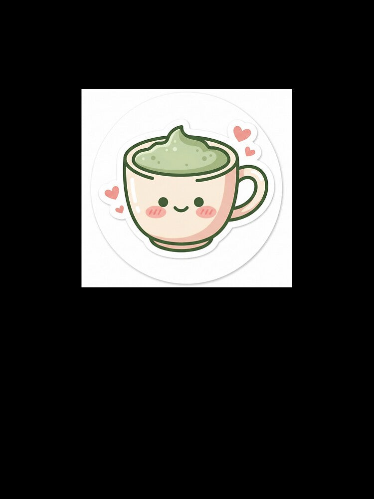 Kawaii Matcha Latte Cute Valentine Aesthetic by SideQuested