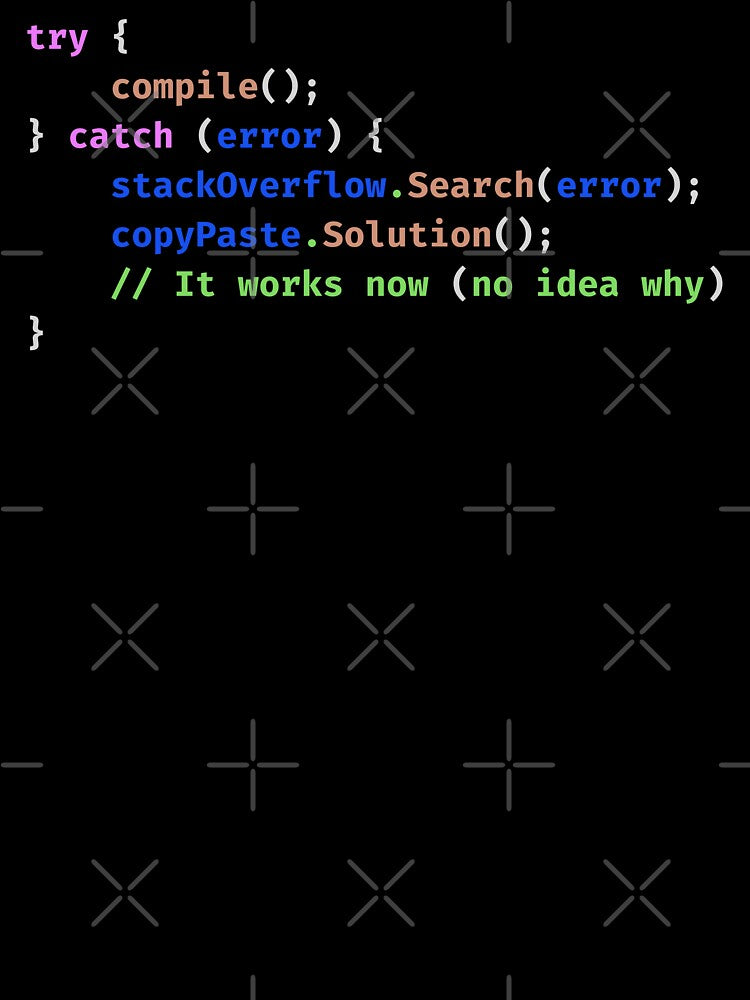 Stack Overflow Software Developer Funny Programmer Copy Paste Coding Humor for Developers by LagomCreative