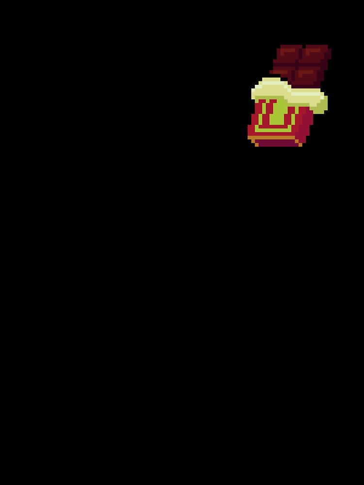 Pixel Chocolate Bar - pixel food art by LittleFoodShop