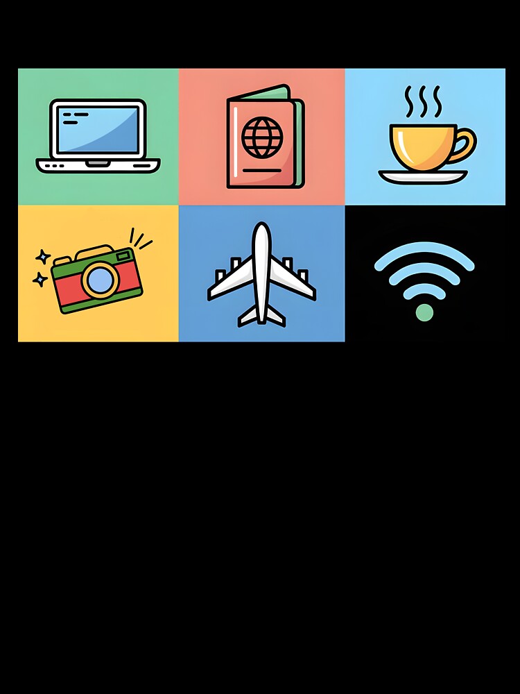 Digital Nomad Essentials – Global Travel Icons by 404wearpl