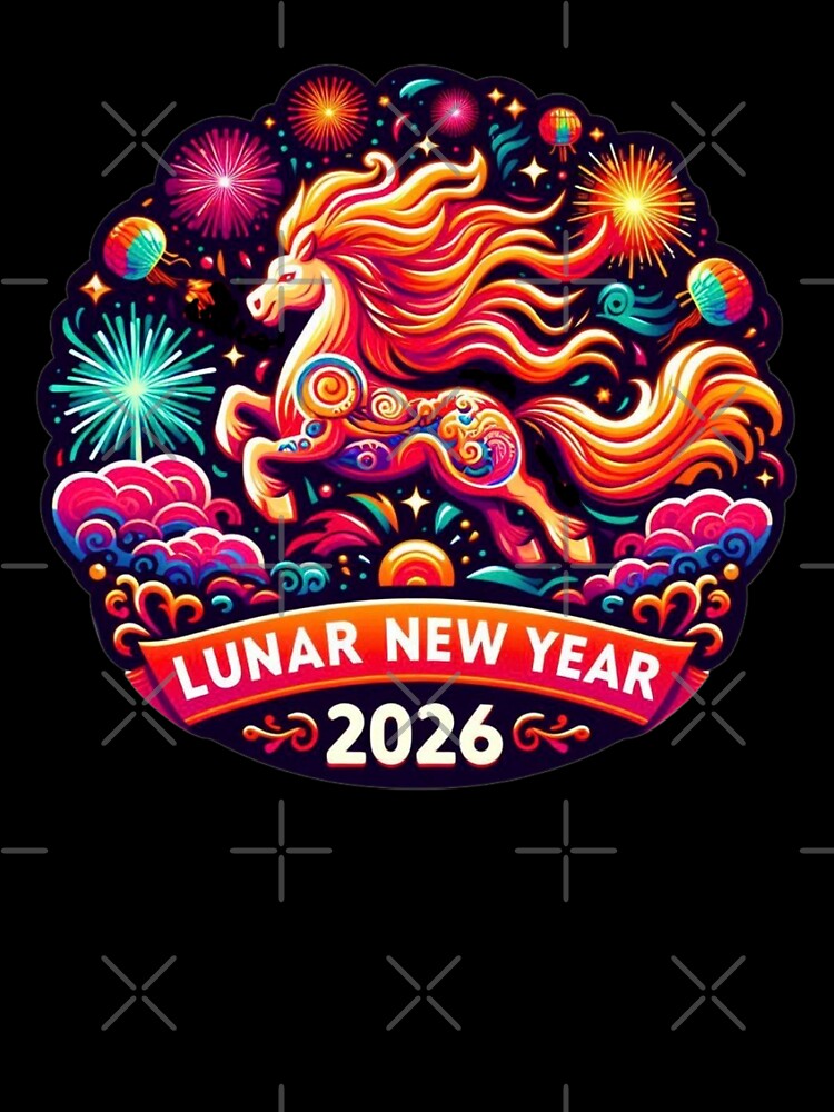 Lunar New Year 2026. Year of the Fire Horse by Myra365Art