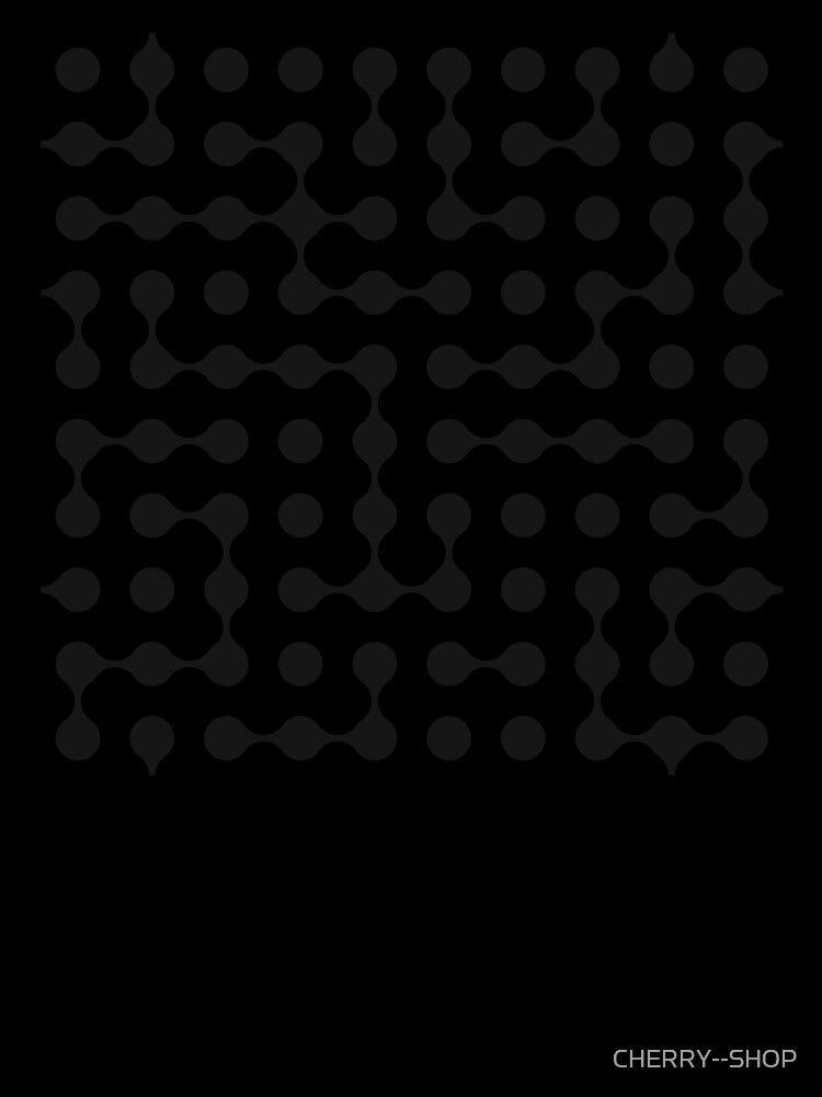 Black Metaballs, geometric shapes by CHERRY--SHOP