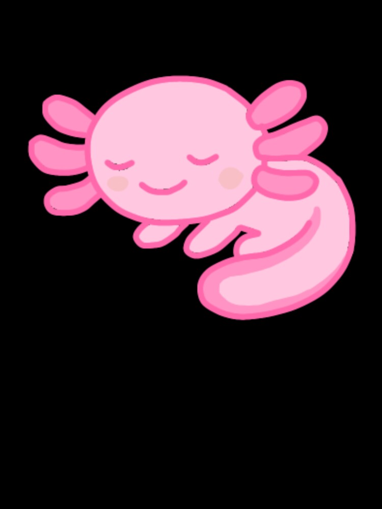 Cute pink axolotl by ruelia