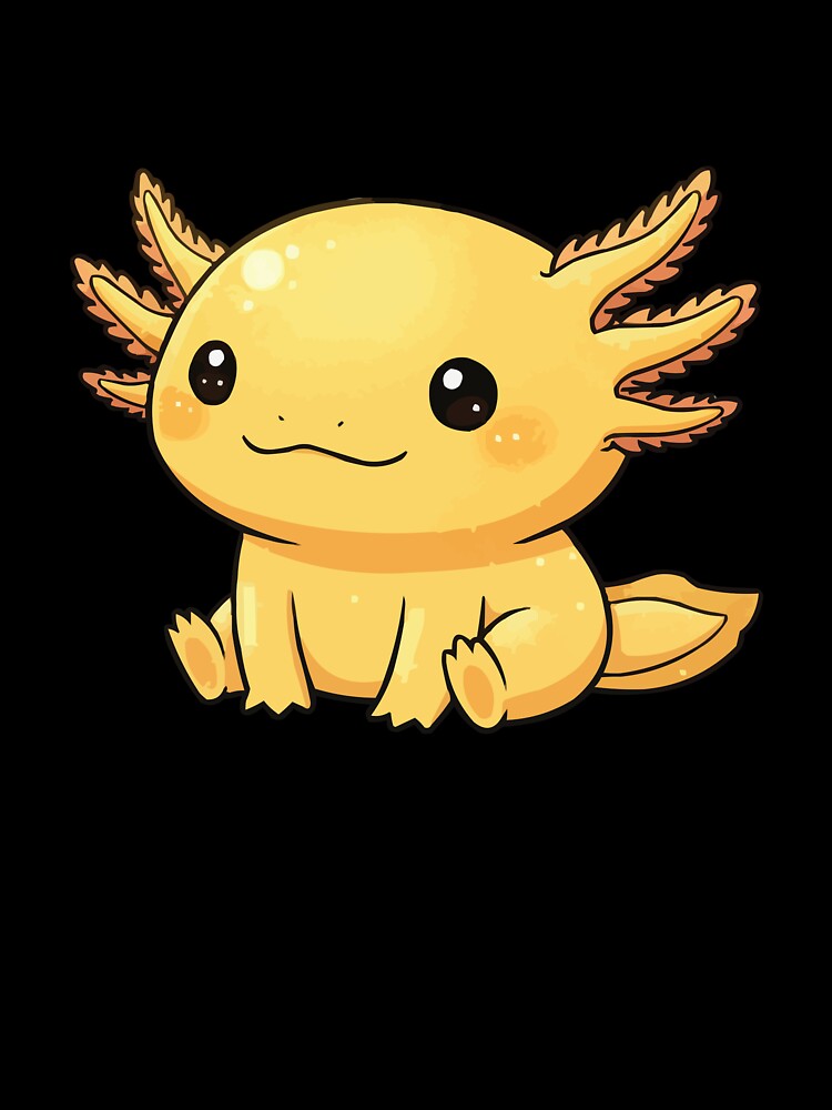 Golden Glow – Rare Golden Axolotl Aesthetic by Petzzz