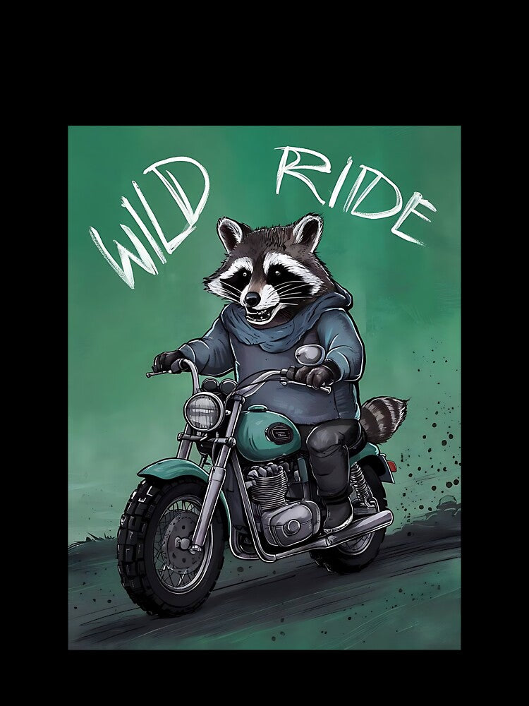 Rebel Raccoon Rider by DIUMERI