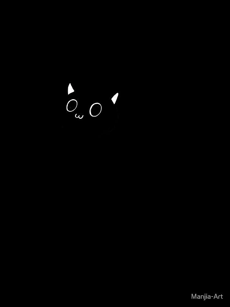 Claiming a Box Black Cat Illustration by Manjia-Art